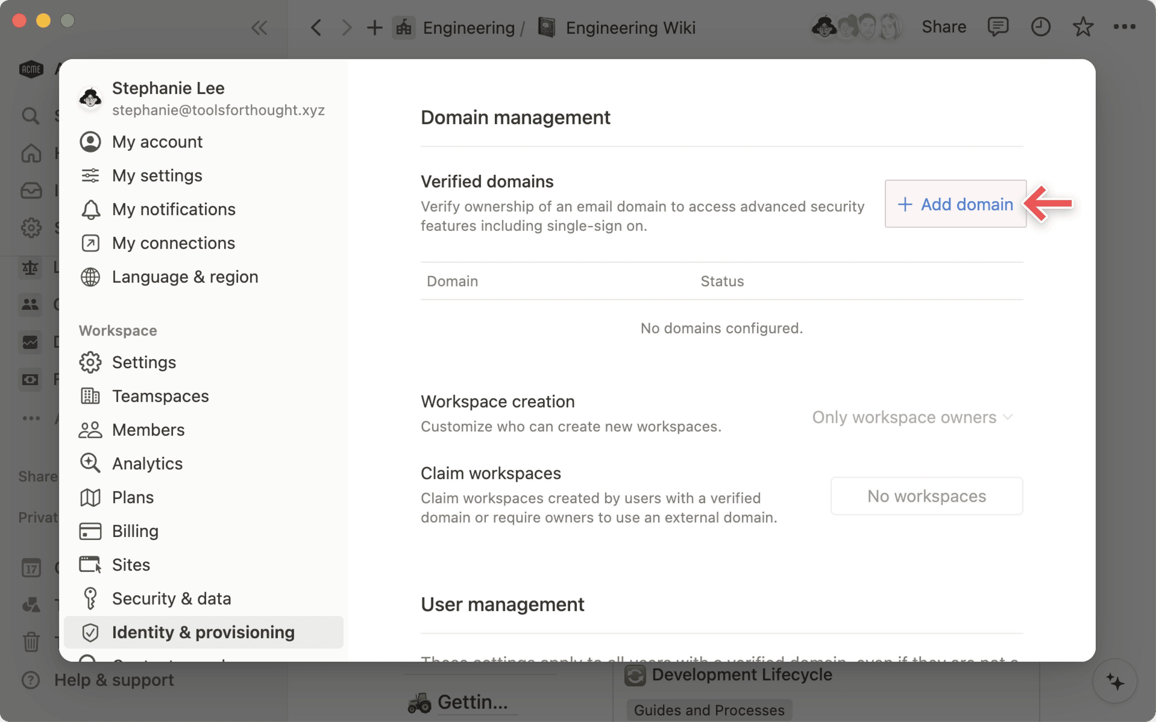domain management